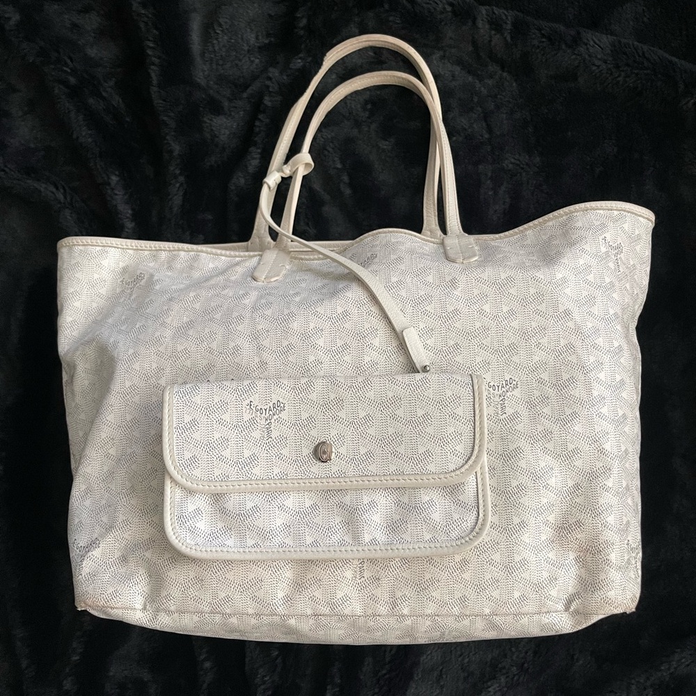Goyard St. Louis PM tote in White